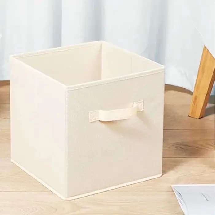 Boîte de rangement pliable pour tiroir d'art en tissu