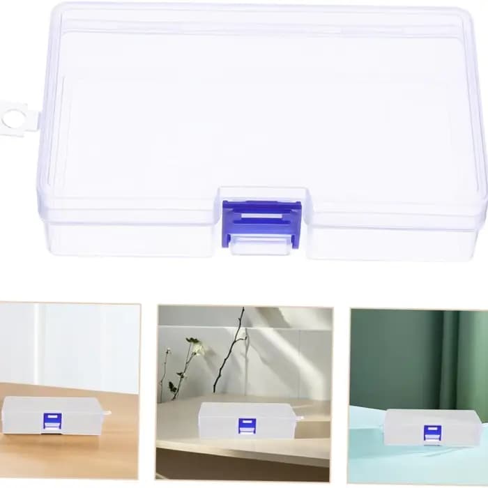 5 boîtes de rangement en plastique transparentes pour petits objets