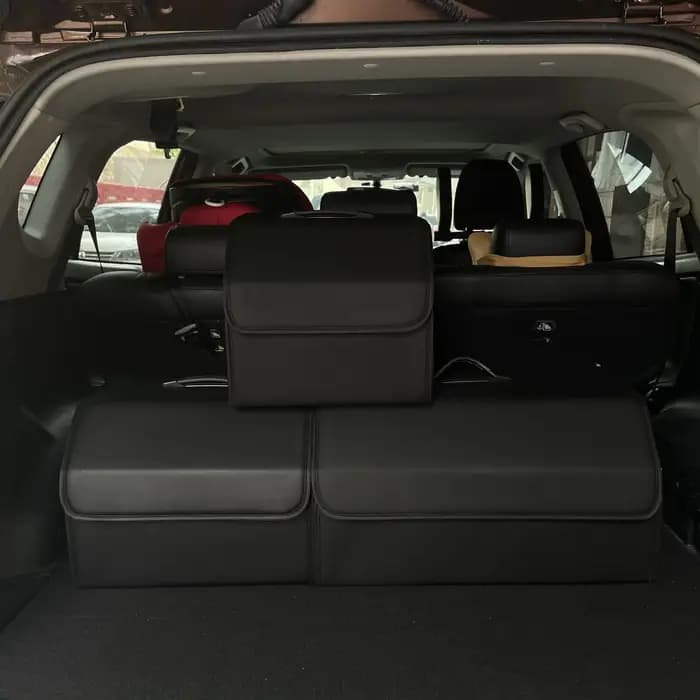 Boîte de rangement en cuir PU