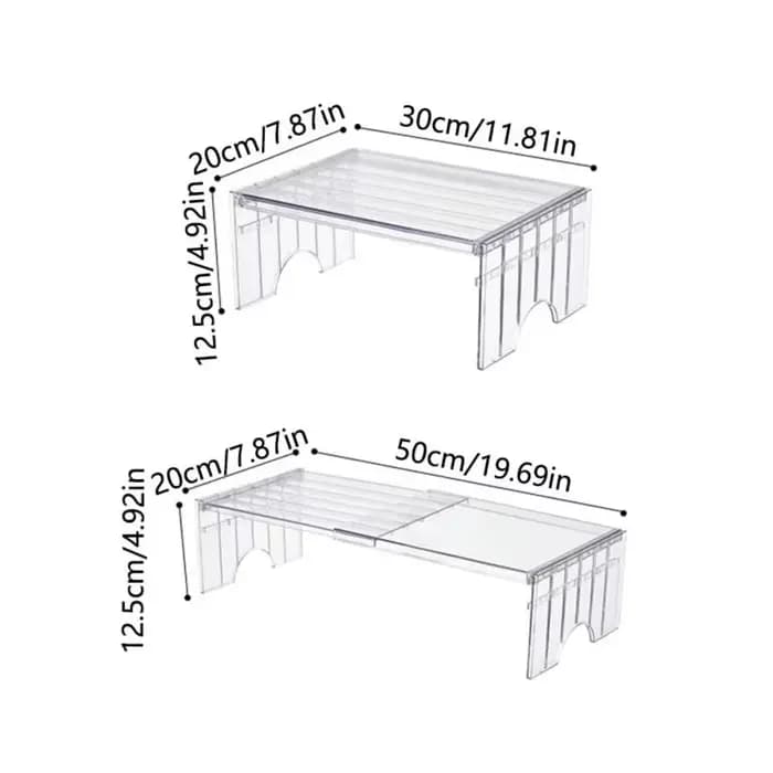 Étagère de réfrigérateur extensible et détachable
