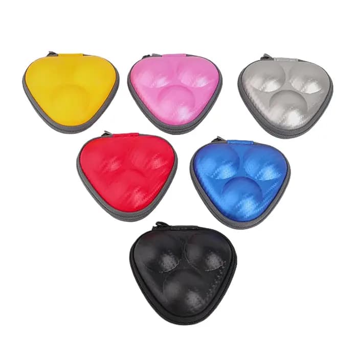 Boîte de rangement pour 3 balles de ping-pong, sac de rangement, boîtes rigides, organisateur en PU, accessoires de sport d'intérieur, étanche