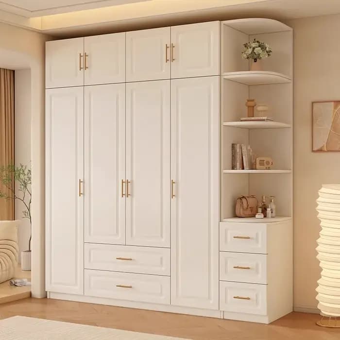 Armoire européenne en bois massif
