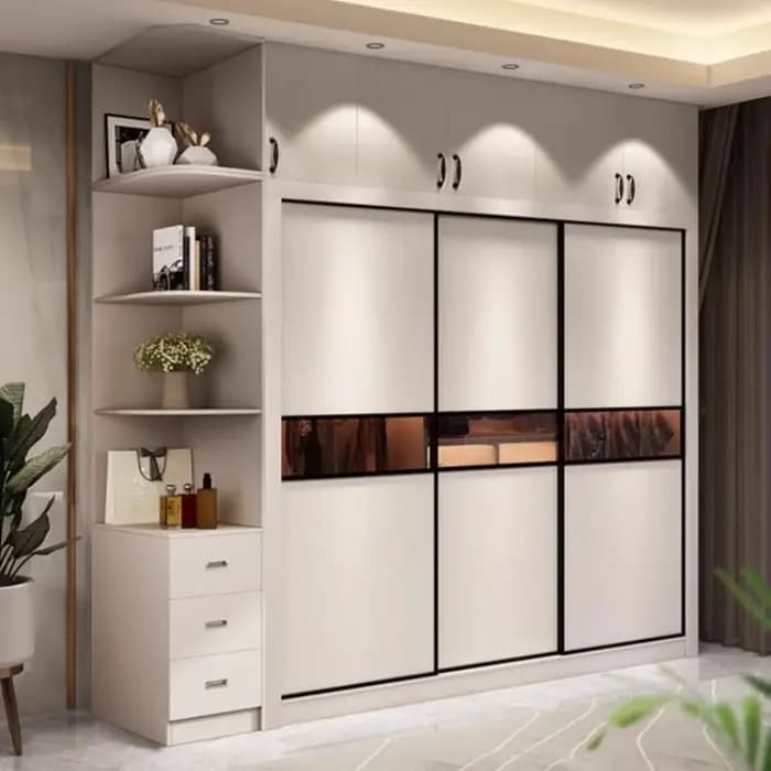 Armoire moderne en bois peu encombrante