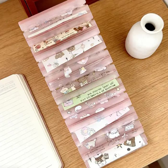 Boîte de rangement pour papier transfert à ongles