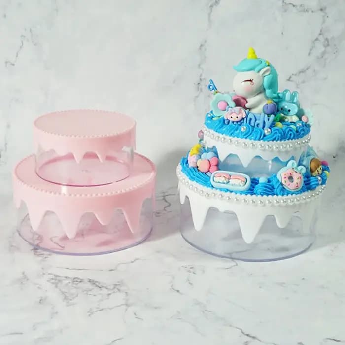 Boîte de rangement en plastique faite à la main pour enfants