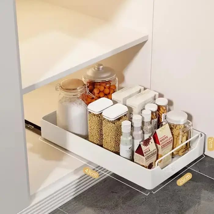 Boîte de rangement de cuisine avec Rail coulissant