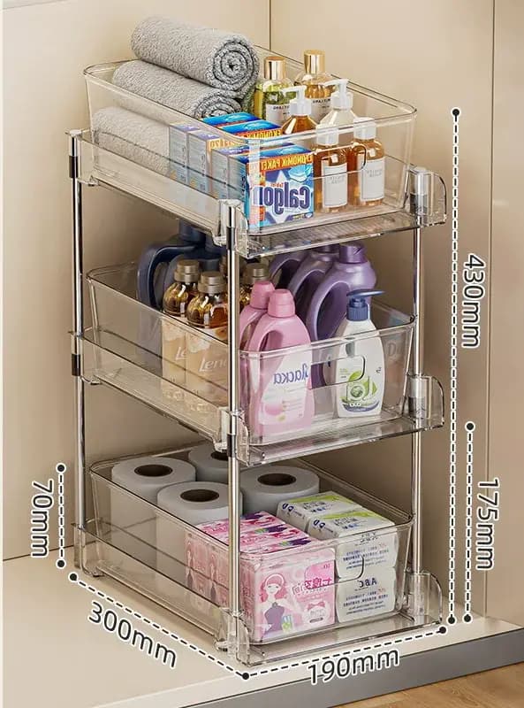Organisateur de rangement sous évier à 2/3 niveaux