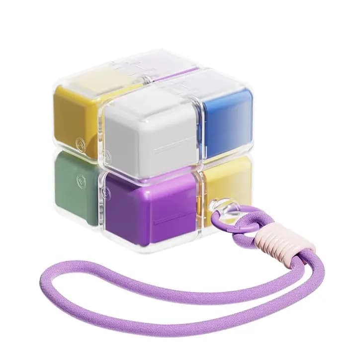 Cube magique créatif, boîte de rangement de médicaments à 8 grilles, scellé et résistant à l'humidit