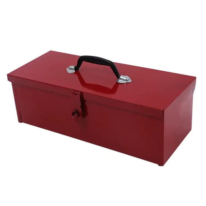Mallette de rangement à poignée portable, boîte à outils en métal, boîte à outils multifonctionnelle