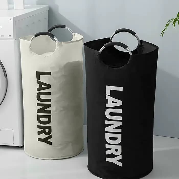 Panier à linge extra-large imperméable avec poignée rembourrée - Pliable