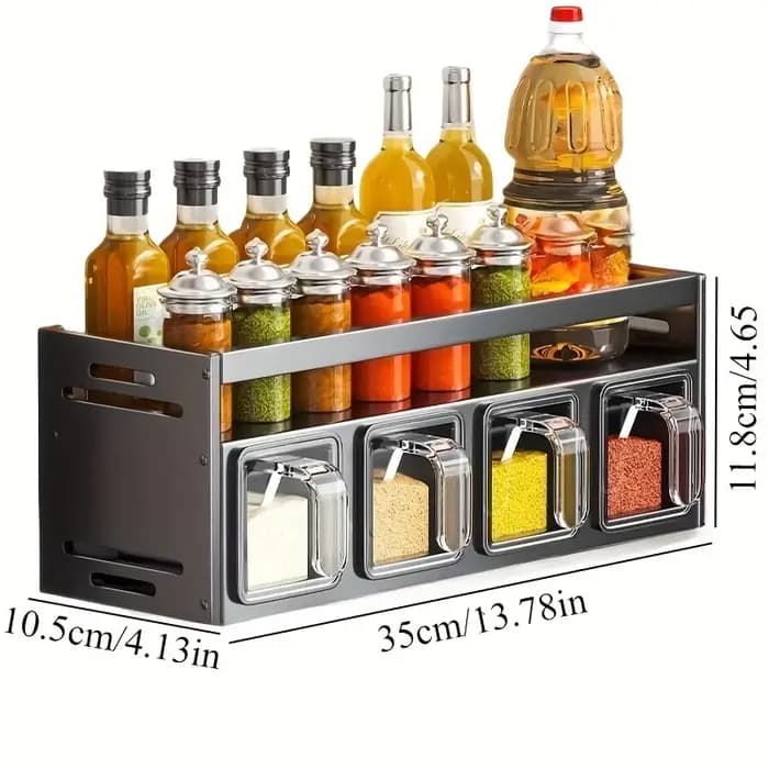 Ensemble de rangement mural pour épices de cuisine