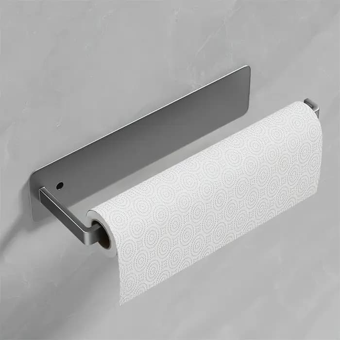 Support de rangement mural en aluminium sans perçage, utilisé pour stocker des accessoires de salle
