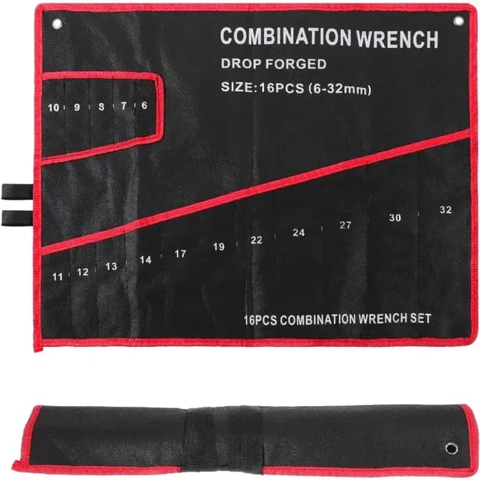 Sac de rangement compact pour clés avec petit support et organisateur, portable, idéal pour les mécaniciens, les électriciens et les artisans