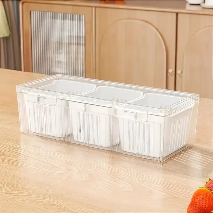 Contenants de stockage alimentaire compartimentés