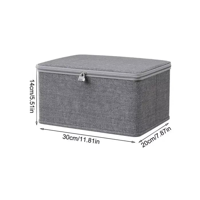 Boîte de rangement verrouillable avec couvercle, bac de rangement empilable anti-poussière pour joue