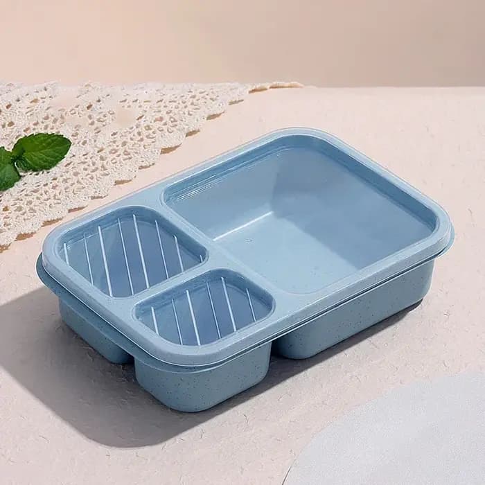 Boîte à lunch réutilisable à 3 compartiments