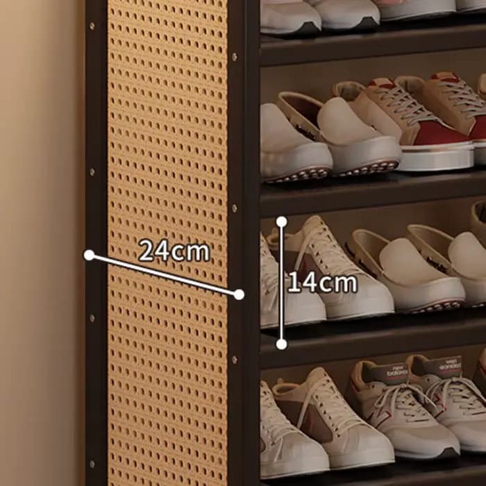 Meuble à Chaussures Pliable de Luxe Portable