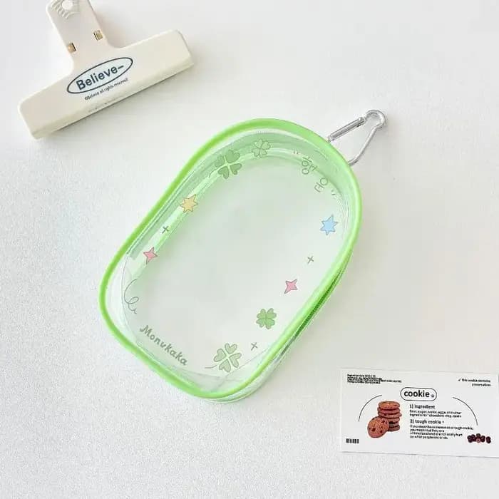 Organisateur de bijoux de dessin animé mignon, boîte de rangement transparente, boîte mystère en PVC