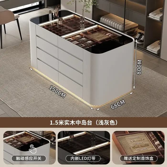 Vitrine à bijoux sur pied