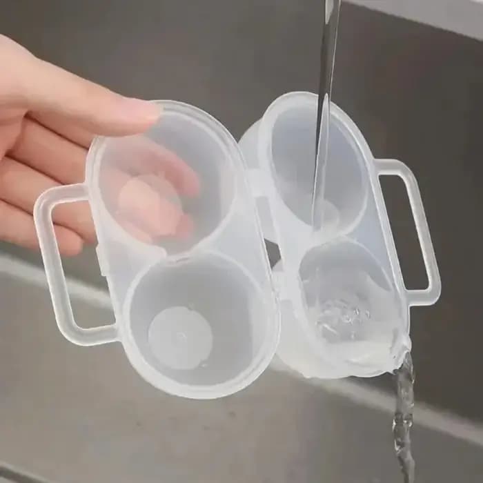 Boîte de rangement pour œufs à double compartiment