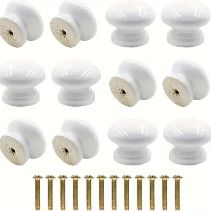 Armoires en forme de champignon en bois blanc