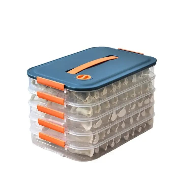 Boîte de rangement pour réfrigérateur à 4 étages, boîte de conservation et de congélation rapide pou