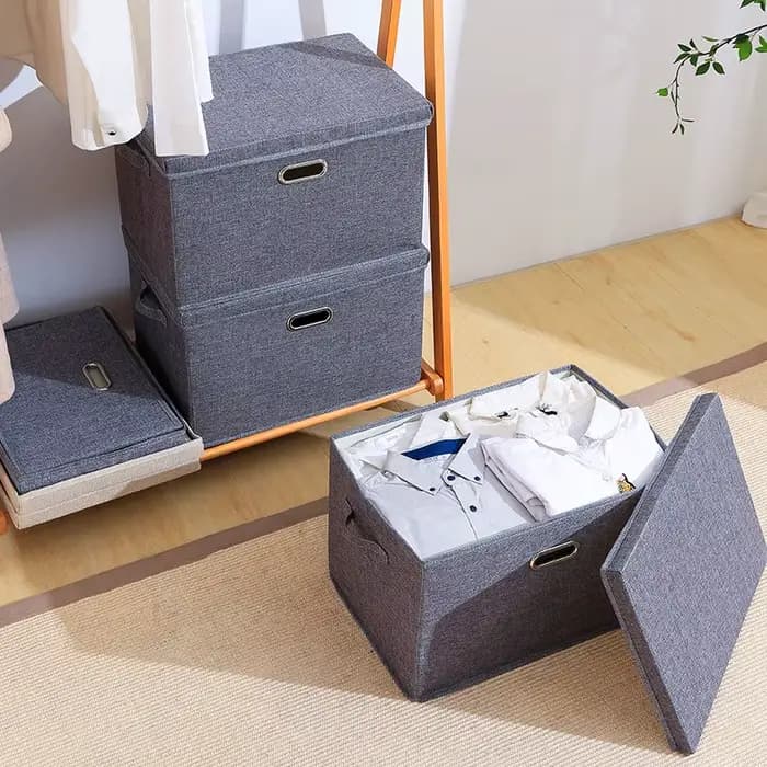 Boîte de rangement pliable en tissu pour vêtements