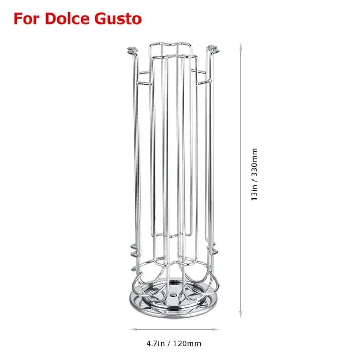 LMETJMA Rotation à 360 degrés 24 Dolce Gusto porte-capsules de café support de capsules