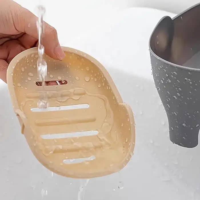 Boîte à savon double couche en forme d'éléphant
