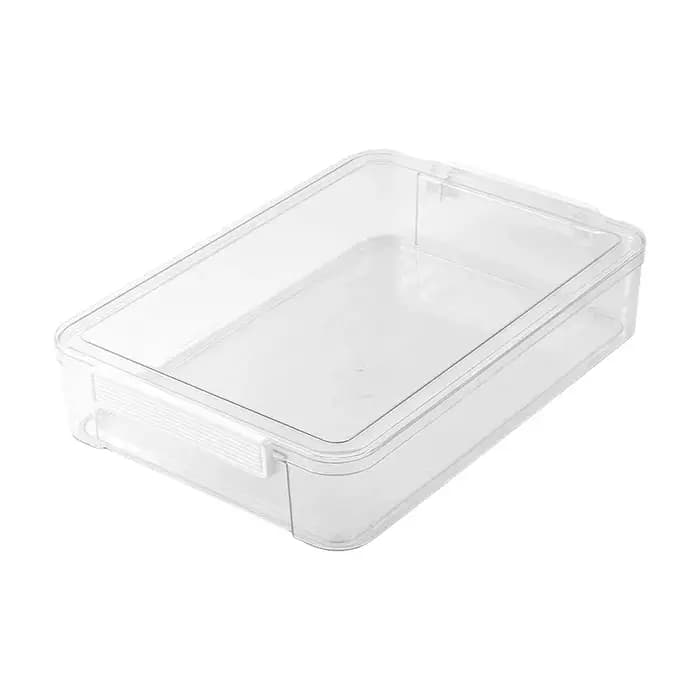 Boîte de rangement transparente A4 pour documents, usage domestique, étui d'archives pour papiers importants, dossier de classement, style moderne et simple, couverture en matériau PET