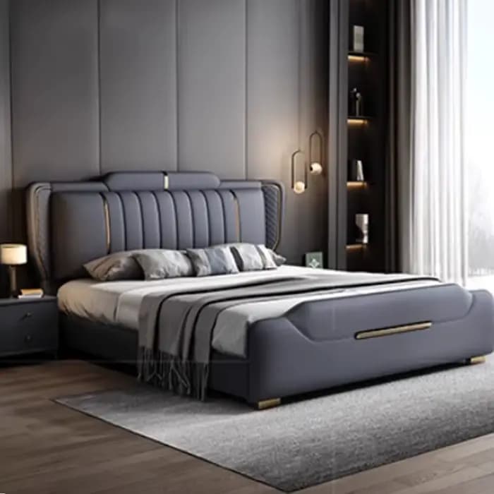 Lit De rangement esthétique chambre à coucher Support De jambe en métal têtes De lit King Size cadres De lit Double Camas De dortoir meubles De maison