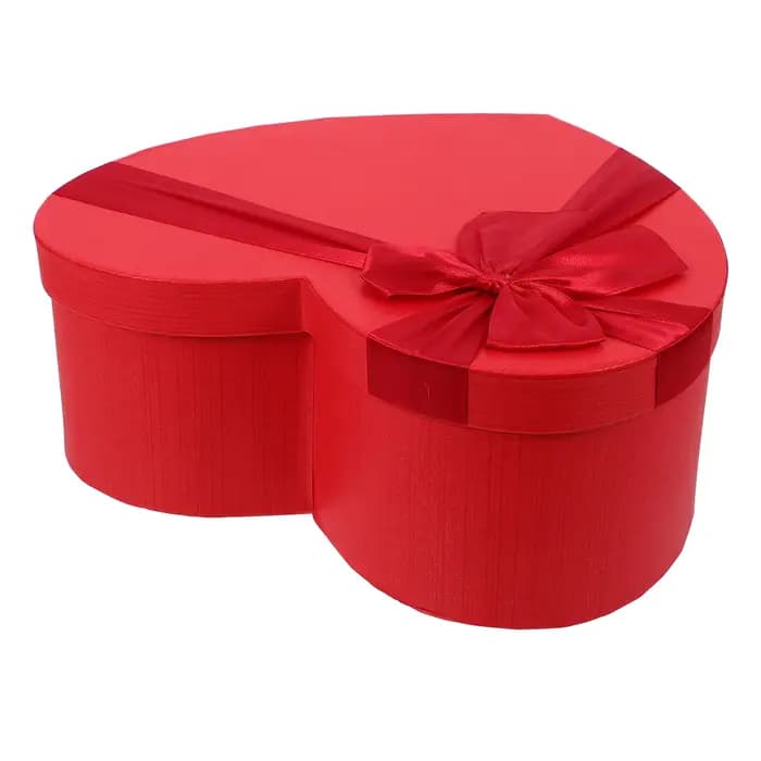 Boîte-cadeau en forme de cœur pour la saint-valentin, emballage de cadeau d'anniversaire de mariage,