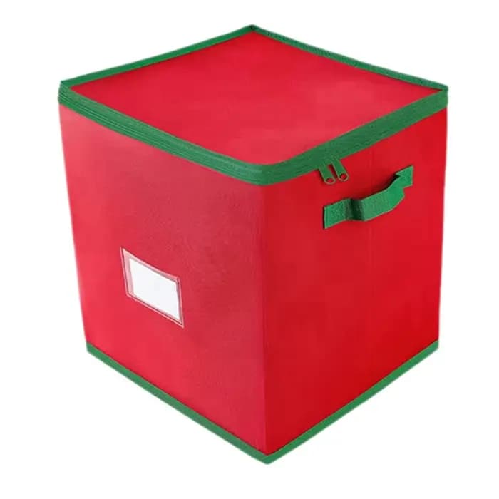 B84B-boîte de rangement de décoration de noël pliable pouvant contenir jusqu'à 64 boules d'ornement