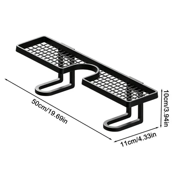 Étagère de salle de bain murale en U pour lavabo, support flottant au-dessus de l'évier, organisateu