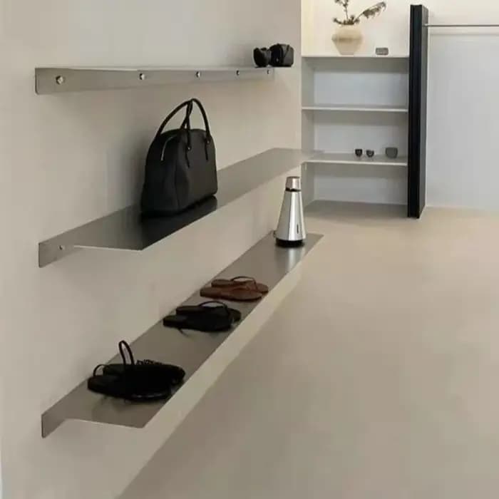 Étagère flottante en acier inoxydable 60cm/80cm/100cm