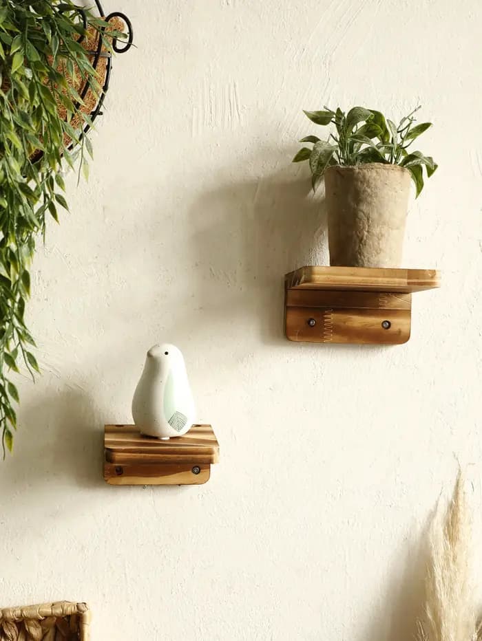 Étagère Murale en Bois Rustique