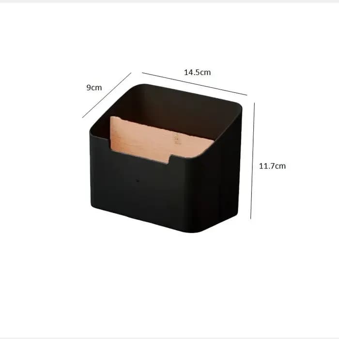 Boîte de rangement de bureau en plastique pour télécommandes