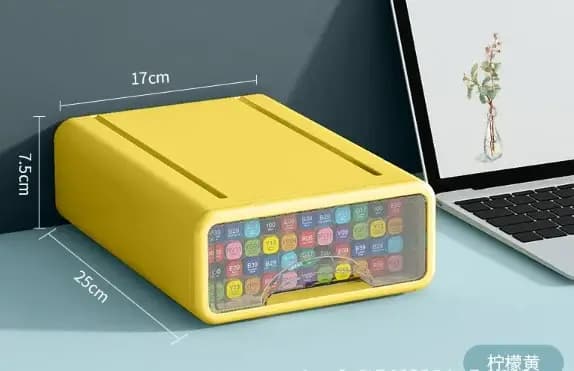 Type de tiroir conteneur de rangement en plastique empilable bureau placard organisateur boîte cosmétiques