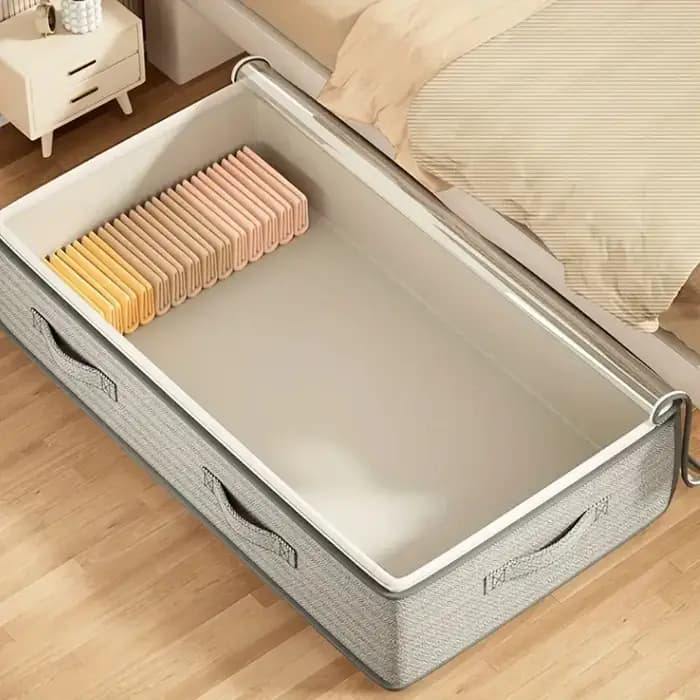 Grands boîtes de rangement sous le lit