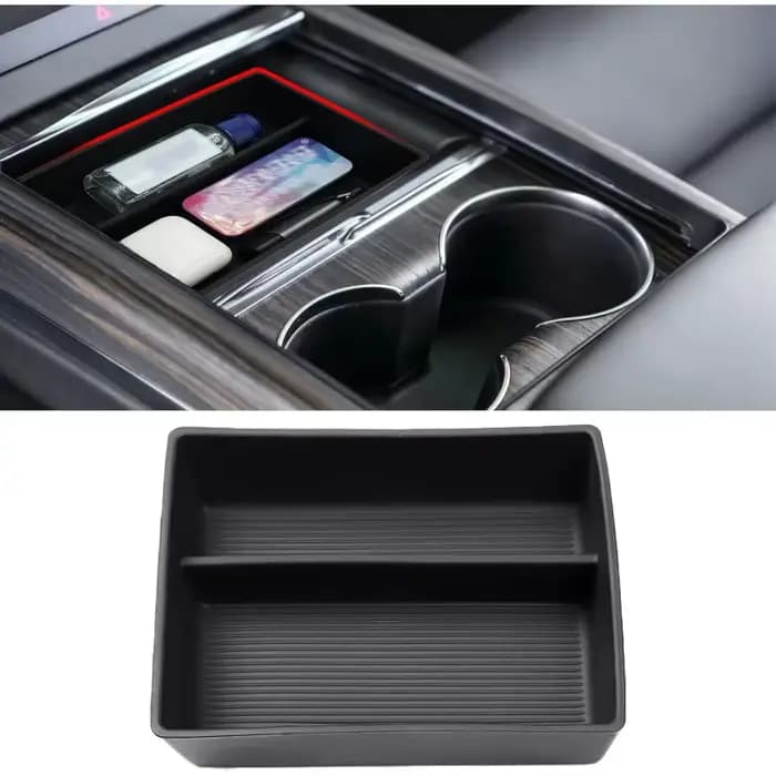 Compatible avec l'organisateur de console Tesla Model X/Model S 2021-2024, stockage de console centr