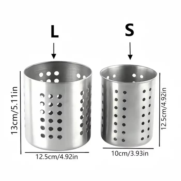 Boîte de rangement pour baguettes et couverts en acier inoxydable