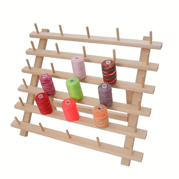 16/30 bobine de fil à coudre-support de bobine debout organisateur de stockage de couture support de fil stockage de bobine en bois pour broderie