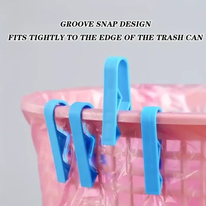 10 clips innovants pour poubelles – support de sac poubelle sûr et antidérapant