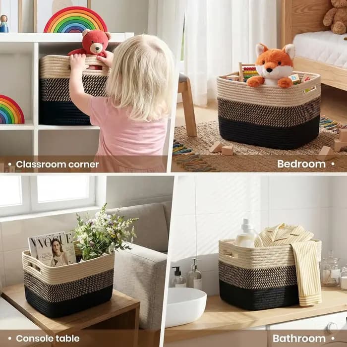 Paniers de rangement pour l'organisation