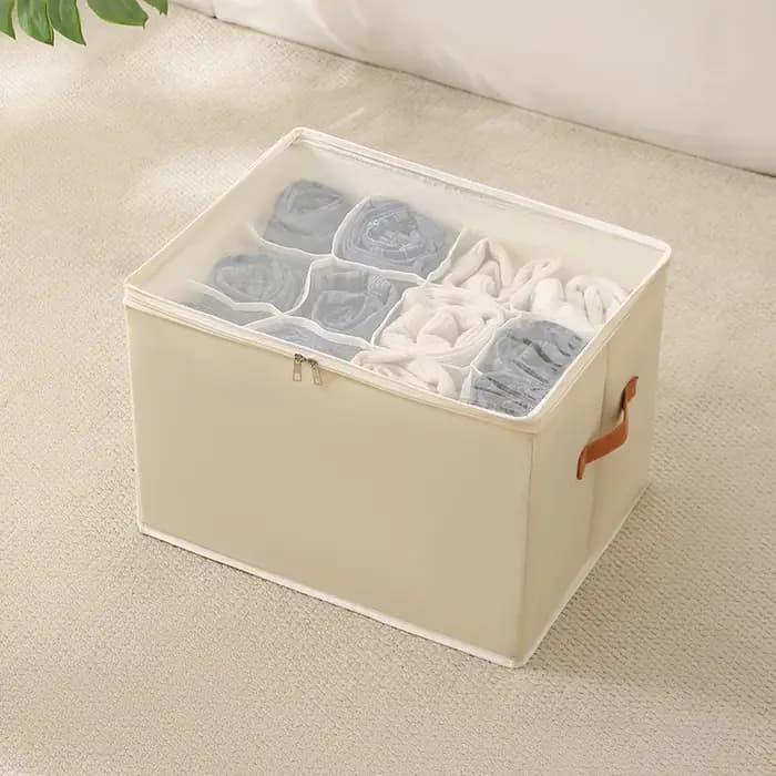 Boîte de rangement à chaussures à grille multifonctionnelle, tissu pliable transfrontalier avec couv