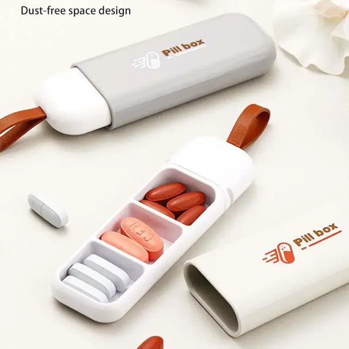 Étui à médicaments Portable coloré à 3 espaces