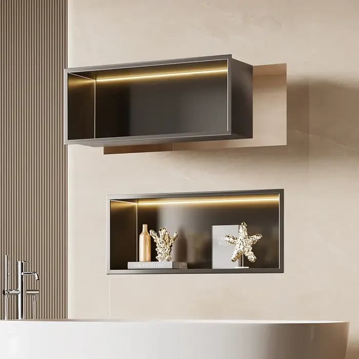 Armoire de Niche murale horizontale en acier inoxydable