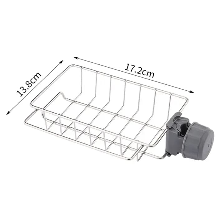Support d'évier de cuisine en acier inoxydable pour éponges et accessoires, porte-serviettes, organi