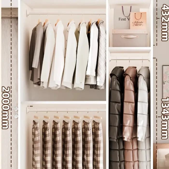 Armoires blanches modernes rangement présentoir Art filles