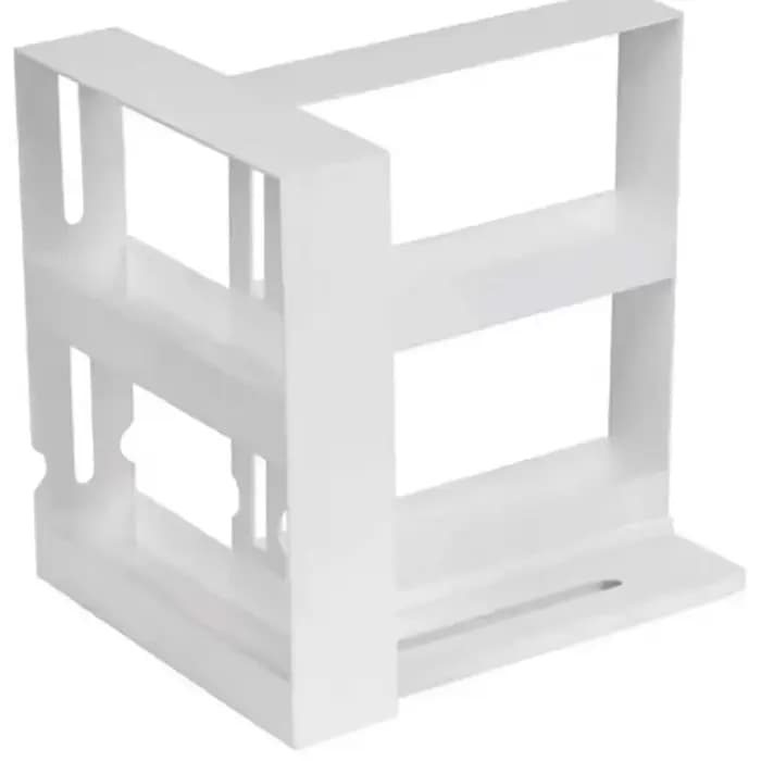 Étagère de rangement rotative multifonction à 2 niveaux pour épices